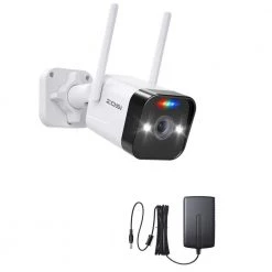 ZG1883M 3MP Wireless Add-On Security Camera Only Work with W4/W4 Pro NVR Model ZR08PU, ZR08GP by ZOSI