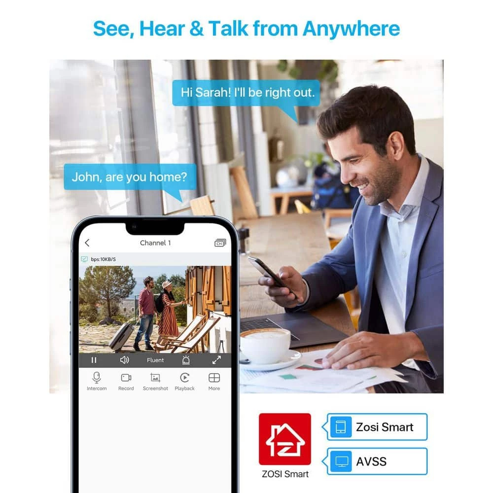 ZG1883M 3MP Wireless Add-On Security Camera Only Work with W4/W4 Pro NVR Model ZR08PU, ZR08GP by ZOSI 6 ZG1883M 3MP Wireless Add-On Security Camera Only Work with W4/W4 Pro NVR Model ZR08PU, ZR08GP by ZOSI - Image 4