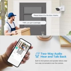 1080p Wireless Rechargeable Battery Powered Home Security Camera, 2-Way Audio, Night Vision by ZOSI -ProHT Sales Store white zosi wireless security cameras ipc 3062m 40 1000