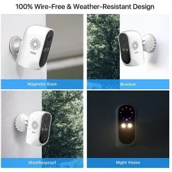 Wireless 1080P Outdoor/Indoor Smart Home Security Camera with 2-Way Audio, Night Vision, PIR Motion Detection by ZOSI 19 Wireless 1080P Outdoor/Indoor Smart Home Security Camera with 2-Way Audio, Night Vision, PIR Motion Detection by ZOSI -ProHT Sales Store white zosi wireless security cameras ipc 6962m w 4 4f 1000