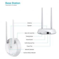 Wireless 3MP 2K 4-Channel Home Security Camera System with 2 Spotlight Cameras, 2-Way Audio, 32GB SD Card/Cloud Storage by ZOSI -ProHT Sales Store white zosi wireless security cameras zbc a4302a w us a1 1f 1000