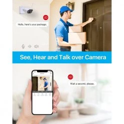 Wireless 3MP 2K 4-Channel Home Security Camera System with 2 Spotlight Cameras, 2-Way Audio, 32GB SD Card/Cloud Storage by ZOSI -ProHT Sales Store white zosi wireless security cameras zbc a4302a w us a1 40 1000