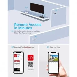 Wireless 3MP 2K 4-Channel Home Security Camera System with 2 Spotlight Cameras, 2-Way Audio, 32GB SD Card/Cloud Storage by ZOSI -ProHT Sales Store white zosi wireless security cameras zbc a4302a w us a1 44 1000