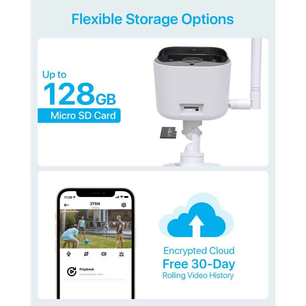 5Mp Super HD Wireless Home Security Camera with Base Station, Color Night Vision, 2-Way Audio, Work with Alexa by ZOSI 9 5Mp Super HD Wireless Home Security Camera with Base Station, Color Night Vision, 2-Way Audio, Work with Alexa by ZOSI - Image 7