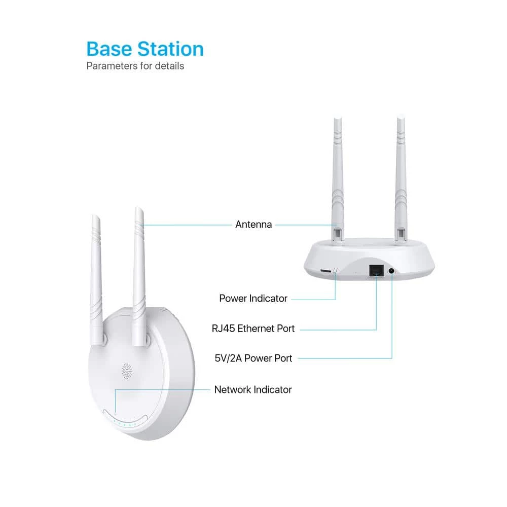 3K 5MP Wireless Home Security Camera System with Base Station, Color Night Vision, 2-Way Audio, Work with Alexa by ZOSI 11 3K 5MP Wireless Home Security Camera System with Base Station, Color Night Vision, 2-Way Audio, Work with Alexa by ZOSI - Image 9