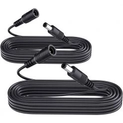 12 ft. 12-Volt DC Power Extension Cable 2.1 mm x 5.5 mm Power Male to Female Adapter Extender Cable(2 pack of 12ft) by ZOSI