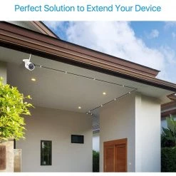 33 ft. 12-Volt DC Plug Power Adapter Extension Cable 2.1 mm x 5.5 mm Male to Female Plug Extender Cord, Black by ZOSI -ProHT Sales Store zosi security camera cables sp dc 1000 b 1f 1000