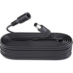 33 ft. 12-Volt DC Plug Power Adapter Extension Cable 2.1 mm x 5.5 mm Male to Female Plug Extender Cord, Black by ZOSI
