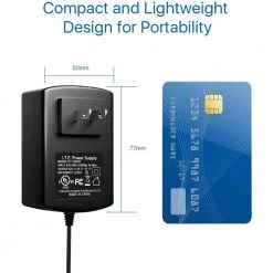 Power Supply Adapter for Security Camera or DVR AC100 - 240-Volt to DC 12-Volt 2 Amp US Plug by ZOSI -ProHT Sales Store zosi security camera cables sp ps 2a us fa 1000