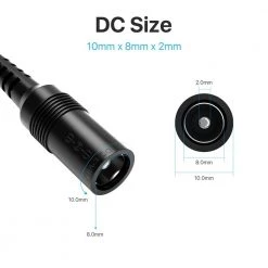 1-to-4 Power Splitter Adapter Cable for Security Camera(2 Pack) by ZOSI -ProHT Sales Store zosi security camera cables sp xc 1t4 2 4f 1000