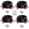 100 ft. Security Camera Cables BNC Cord Video Power Cable (4 pack of 100ft) by ZOSI
