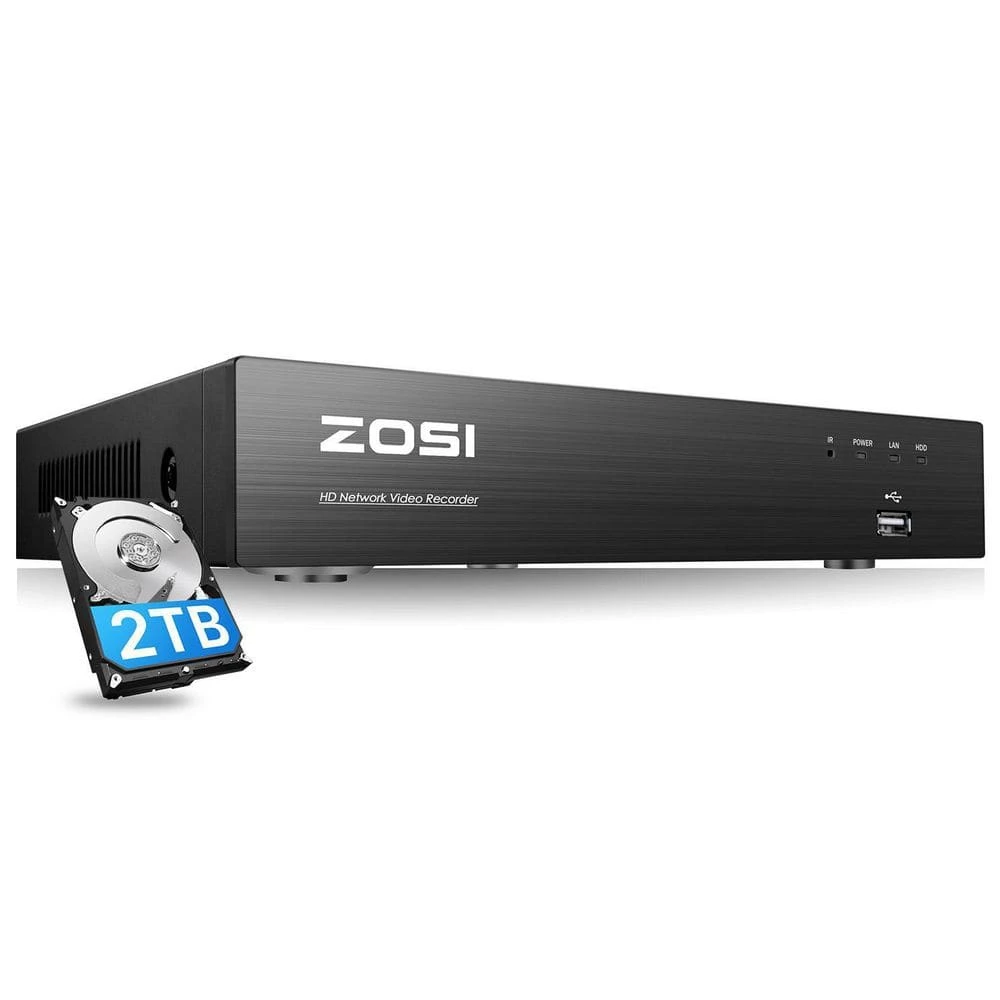 4K 8Mp 4-Channel 2TB Surveillance DVR Recorder Security Compatible with TVI, CVI, CVBS, AHD 8MP, 5MP, 1080P/720p Camera by ZOSI 3 4K 8Mp 4-Channel 2TB Surveillance DVR Recorder Security Compatible with TVI, CVI, CVBS, AHD 8MP, 5MP, 1080P/720p Camera by ZOSI