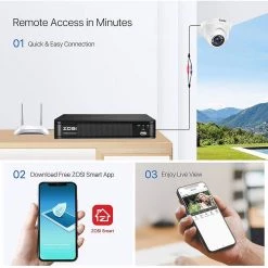 1080p 8-Channel Surveillance DVR Recorder Security 2TB Hard Drive for HD-TVI, CVI, CVBS, AHD 720p/1080p CCTV Came by ZOSI -ProHT Sales Store zosi security camera recorders 1ar 08fm20 us 4f 1000