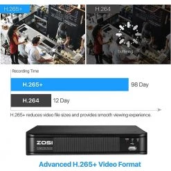 1080p 8-Channel Surveillance DVR Recorder Security No Hard Drive for HD-TVI, CVI, CVBS, AHD 720p/1080p CCTV Camera by ZOSI -ProHT Sales Store zosi security camera recorders 1ar 08mm00 us 66 1000