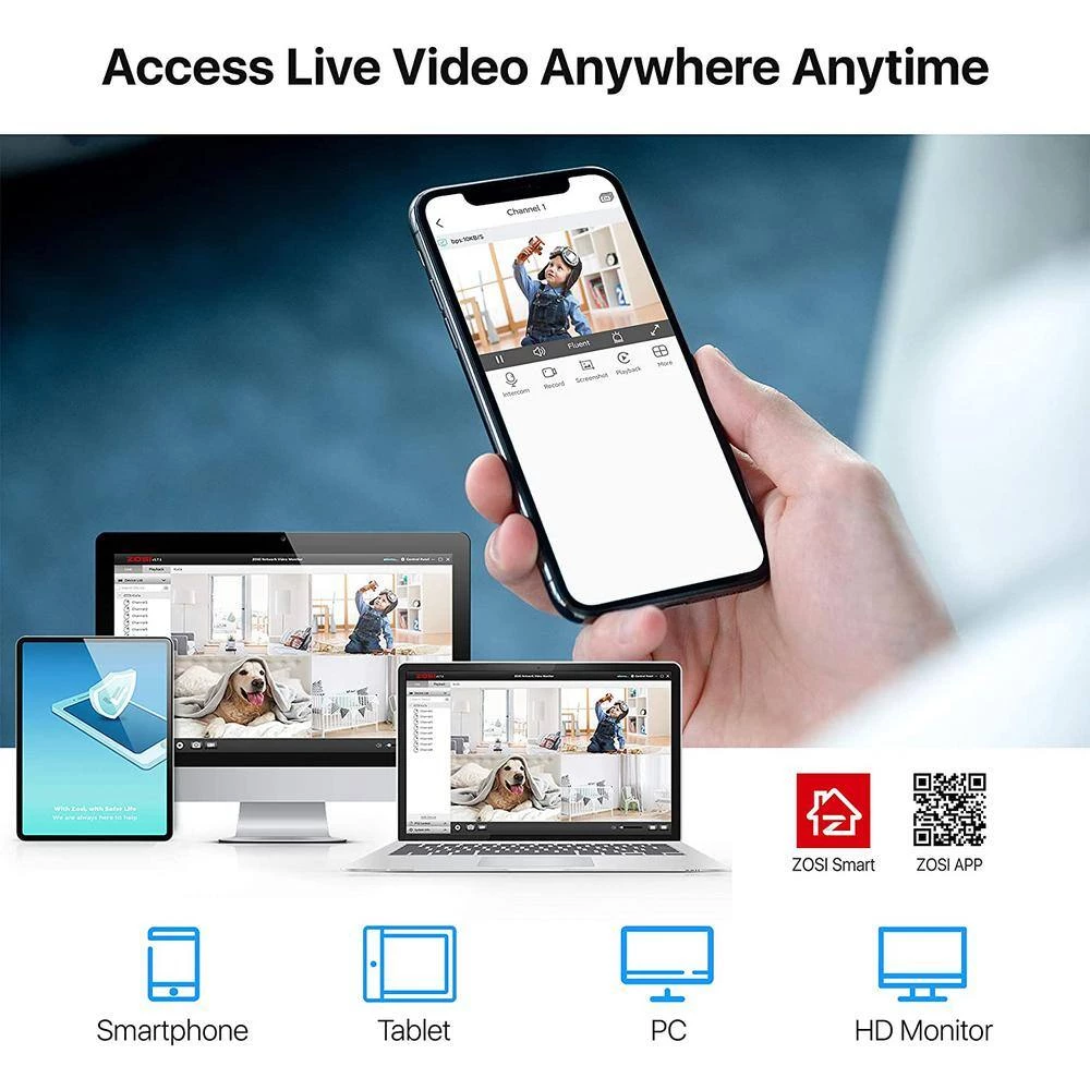 8-Channel 2MP Surveillance DVR Recorder Security with 1TB HDD for HD-TVI, CVI, CVBS, AHD 720p 1080p 5MP CCTV Camera by ZOSI 13 8-Channel 2MP Surveillance DVR Recorder Security with 1TB HDD for HD-TVI, CVI, CVBS, AHD 720p 1080p 5MP CCTV Camera by ZOSI - Image 11