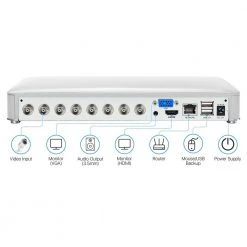 8-Channel H265+ 5MP Surveillance Lite DVR Video Recorder 4-in-1 with 1TB HDD for 720p 1080p CCTV Camera by ZOSI -ProHT Sales Store zosi security camera recorders 1ar 08vu10 us 1d 1000